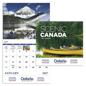 Photo of Scenic Canada Stapled Calendar