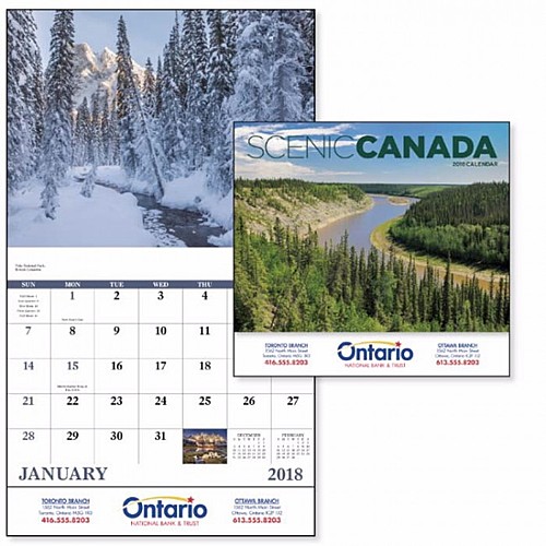 Photo of Scenic Canada Stapled Calendar
