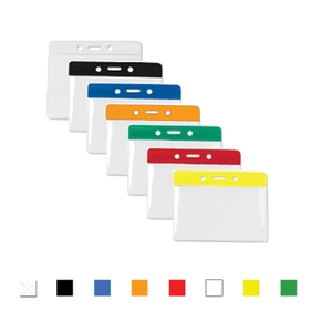 Photo of Horizontal Top Load Color Bar Badge Holder