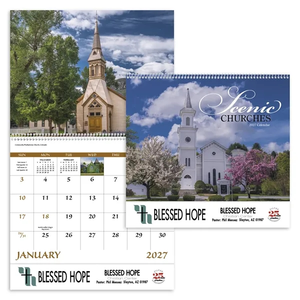 Photo of Scenic Churches Spiral Calendar