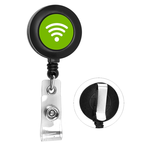 Black color option for Round Retractable Badge Holder