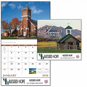 Photo of Scenic Churches Stapled Calendar