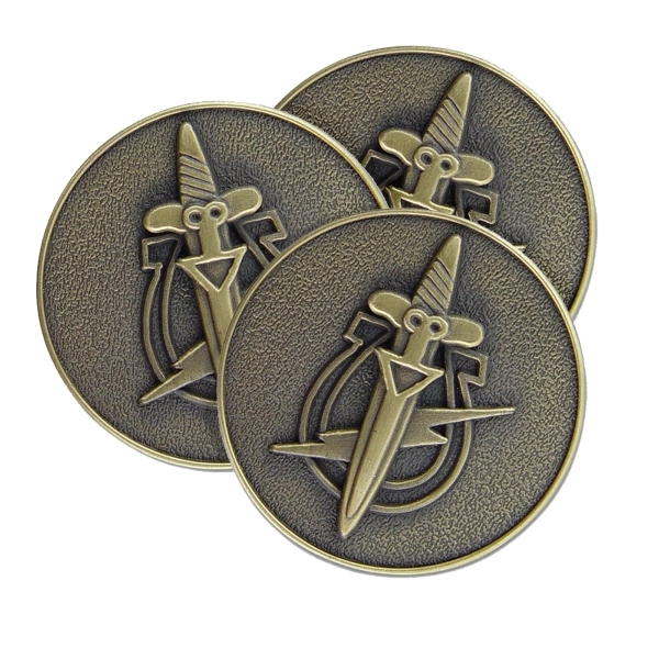 Brass color option for 1.5" Brass Challenge Coins