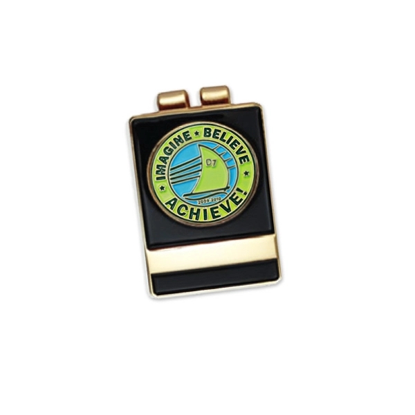 Custom color option for Money Clip W/Soft Enamel Ball Marker