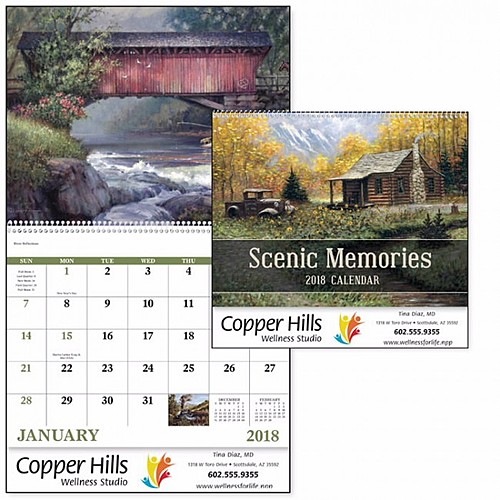 Photo of Scenic Memories Spiral Calendar
