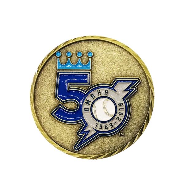 Brass color option for 2.75" Brass Challenge Coins