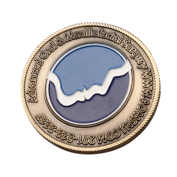 Silver color option for 2.25" Zinc Challenge Coins