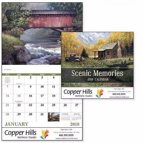 Photo of Scenic Memories Stapled Calendar