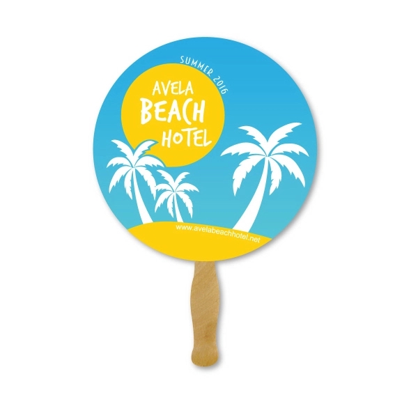 Custom color option for Deluxe Hand Fan  Circle