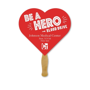 Photo of Deluxe Hand Fan  Heart
