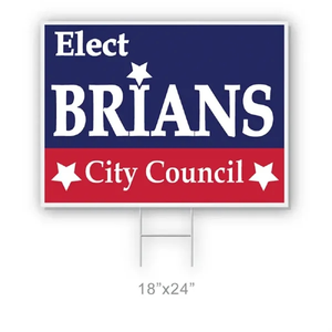 Photo of Coroplast Yard Sign  18" X 24"