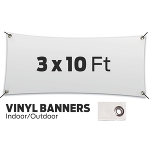 Photo of Custom 3' X 10" Vinyl Banners