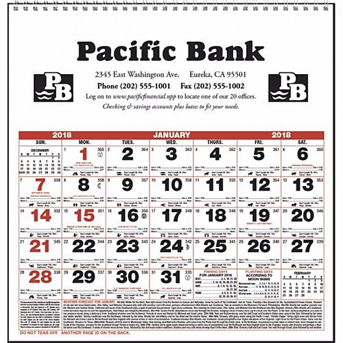 Photo of Small Almanac Calendar