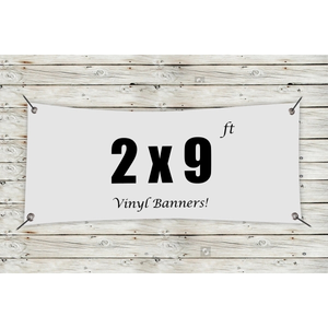 Photo of Custom 2' X 9' Vinyl Banners