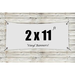 Photo of Custom 2' X 11' Vinyl Banners