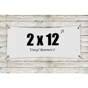 Photo of Custom 2' X 12' Vinyl Banners