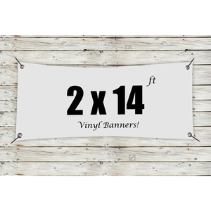 Photo of Custom 2' X 14' Vinyl Banners