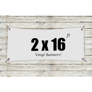 Photo of Custom 2' X 16' Vinyl Banners