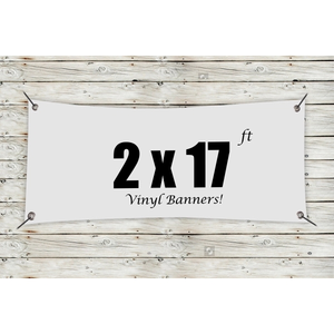 Photo of Custom 2' X 17' Vinyl Banners
