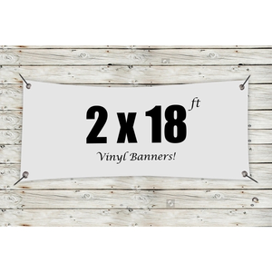 Photo of Custom 2' X 18' Vinyl Banners