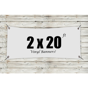 Photo of Custom 2' X 20' Vinyl Banners