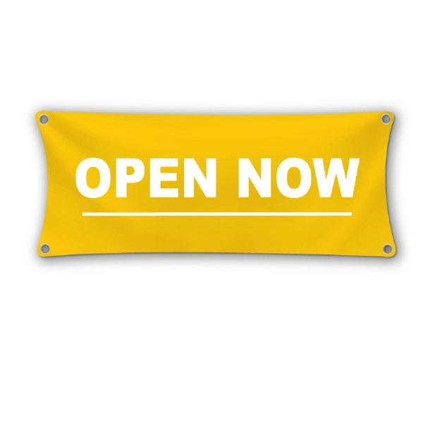 Yellow color option for Custom 2' X 25' Vinyl Banners