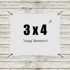 Photo of Custom 3' X 4' Vinyl Banners