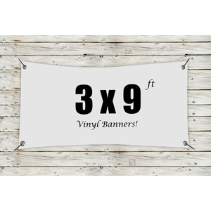 Photo of Custom 3' X 9' Vinyl Banners