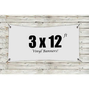 Photo of Custom 3' X 12' Vinyl Banners