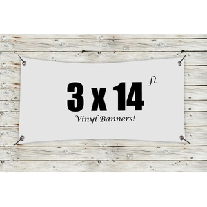 Photo of Custom 3' X 14' Vinyl Banners