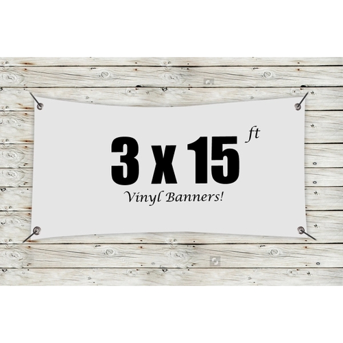 Main photo of Custom 3' X 15' Vinyl Banners