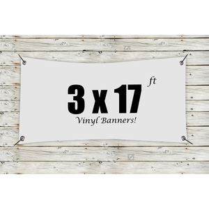 Photo of Custom 3' X 17' Vinyl Banners