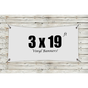 Photo of Custom 3' X 19' Vinyl Banners