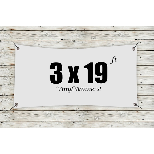 Main photo of Custom 3' X 19' Vinyl Banners