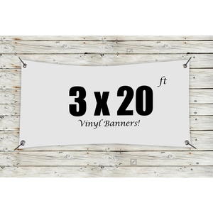 Photo of Custom 3' X 20' Vinyl Banners