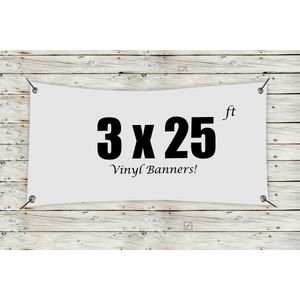 Photo of Custom 3' X 25' Vinyl Banners