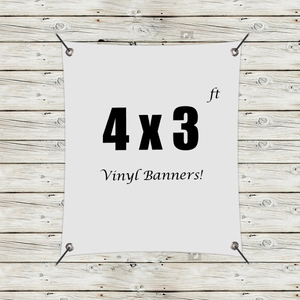 Photo of Custom 4' X 3' Vinyl Banners