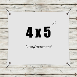 Photo of Custom 4' X 5' Vinyl Banners