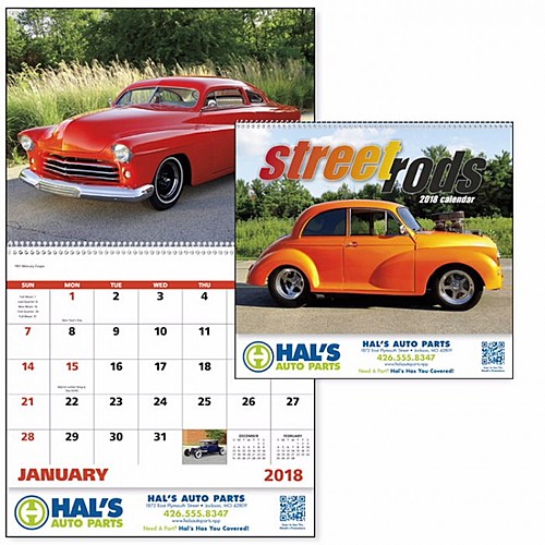 Photo of Street Rods Spiral Calendar