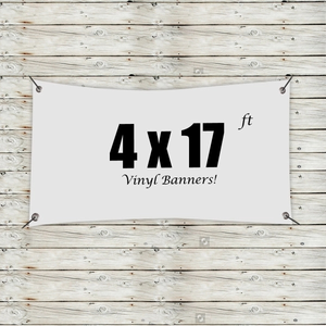 Photo of Custom 4' X 17' Vinyl Banners