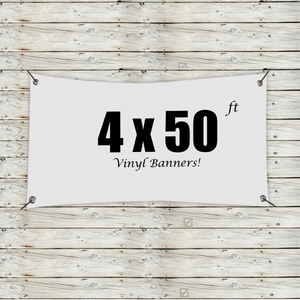 Photo of Custom 4' X 50' Vinyl Banners