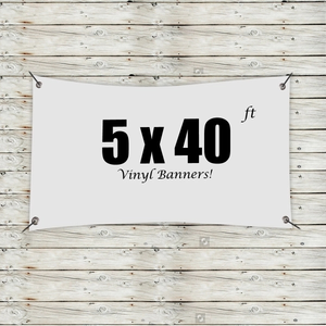 Photo of Custom 5' X 40' Vinyl Banners