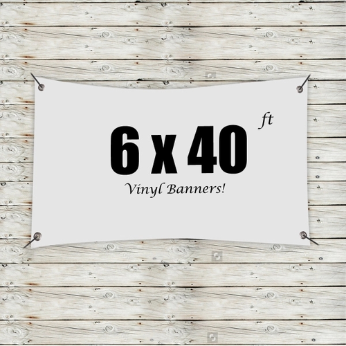 Main photo of Custom 6' X 40' Vinyl Banners