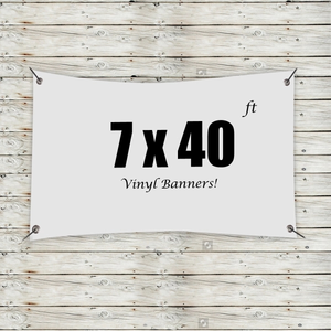 Photo of Custom 7' X 40' Vinyl Banners