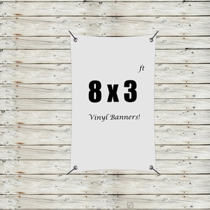 Photo of Custom 8' X 3' Vinyl Banners