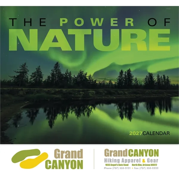White color option for The Power Of Nature Stapled Calendar