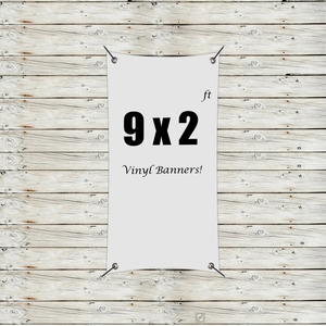 Photo of Custom 9' X 2' Vinyl Banners