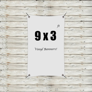Photo of Custom 9' X 3' Vinyl Banners