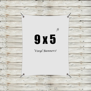 Photo of Custom 9' X 5' Vinyl Banners