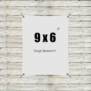 Photo of Custom 9' X 6' Vinyl Banners